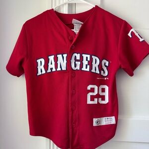 Authentic Rangers Jersey #29 Beltre, size kids M/8